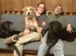 Last fall- family photo with Beowulf.